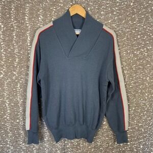 Vintage Meister Retro Pullover Sweater Shawl Collar Wool Blend Men's Medium